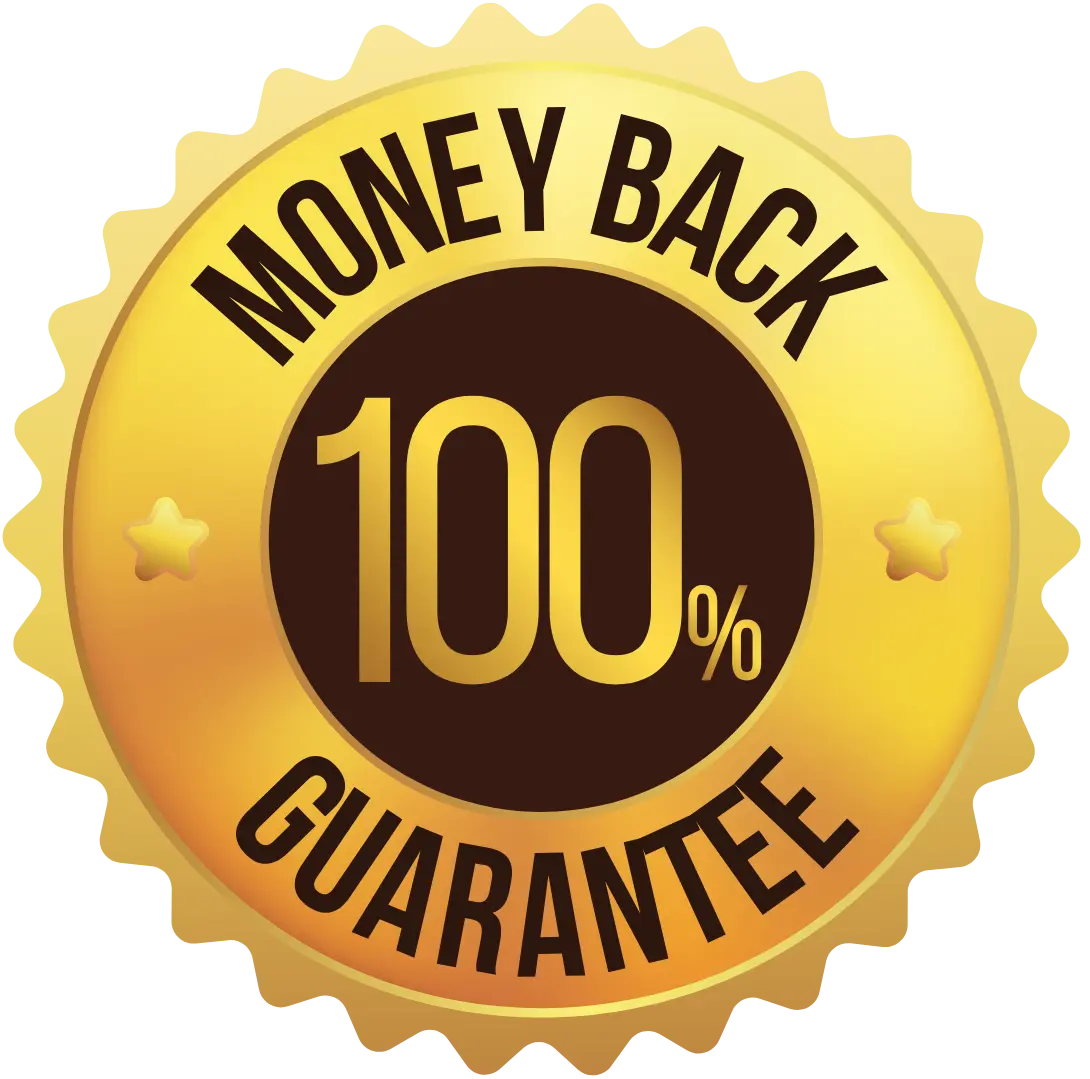 Black Wood Tea guarantee badge